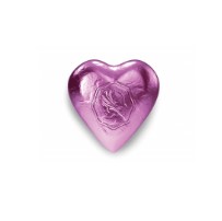 HEART BABY PINK 8g - MILK CHOCOLATE (100pce)